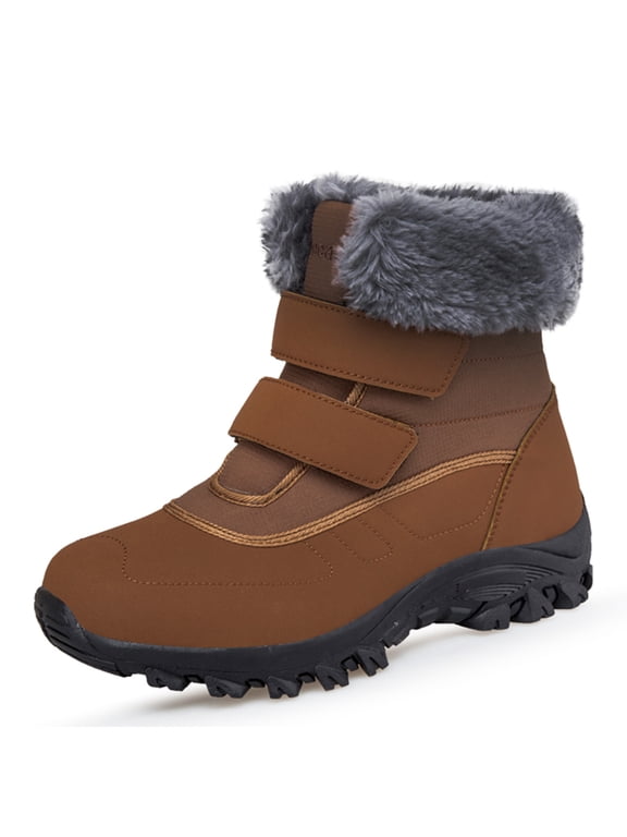 Women's Snow Boots Faux Fur Lined Winter Boots Waterproof Insulated Snow Shoes