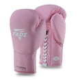 thumbnail image 1 of Fadi Sports A2 Lace-Up Boxing Gloves, for Training & Sparring, Matte Cowhide Leather, Pink - 14 oz, 1 of 14
