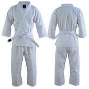 Fadi Sports Kids Karate Uniform - Durable Martial Arts Gi for Children - White 0