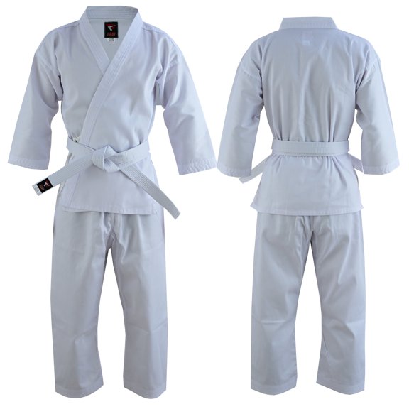 Fadi Sports Kids Karate Uniform - Durable Martial Arts Gi for Children - White 1