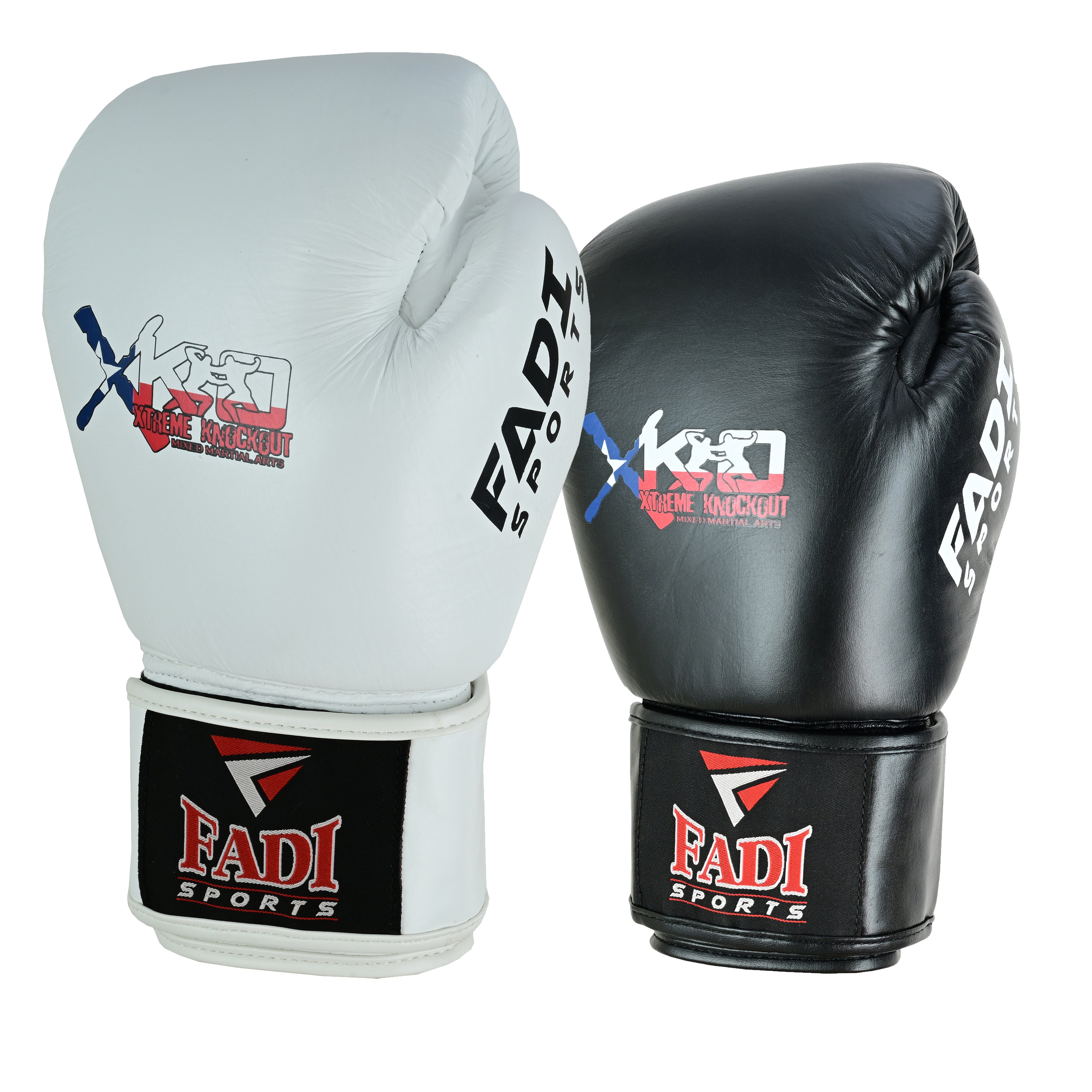 Fadi Sports Presents Xtreme Knockout (XKO) Boxing Gloves Made of Cowhide leather Black - 12 oz
