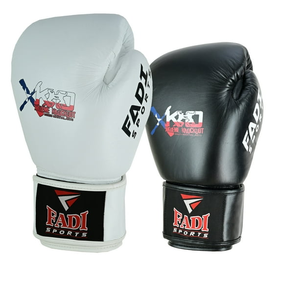 Fadi Sports Presents Xtreme Knockout (XKO) Boxing Gloves Made of Cowhide leather Black - 12 oz