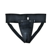 Fadi Sports Woven Male Groin Protective Guard With Removable Cup - Black XXS