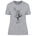 thumbnail image 1 of Fading Ballerina T-Shirt Women -Image by Shutterstock, Female XX-Large, 1 of 2