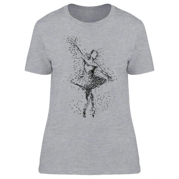 Fading Ballerina T-Shirt Women -Image by Shutterstock, Female XX-Large