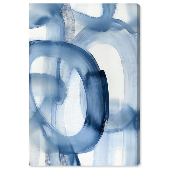 Fading Blue Mist III Canvas Print Modern Blue Wall Art by Art Remedy, Gallery Wrapped, 20 x 30