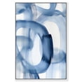 thumbnail image 1 of Fading Blue Mist III Canvas Print Modern Blue Wall Art by Art Remedy, White Frame, 10 x 15, 1 of 7
