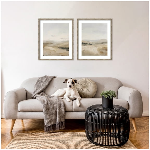 Fading Fields 2 Piece Framed Wall Art Print Set by Amy Lighthall