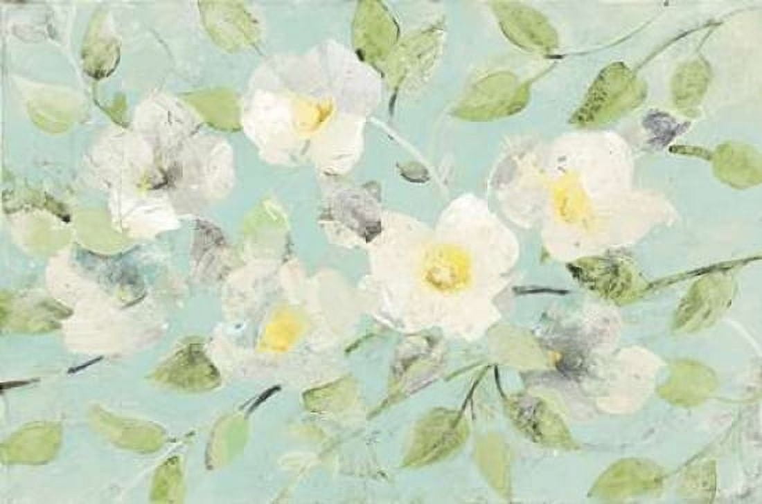 Fading Spring Blue Canvas Art - Albena Hristova (12 x 18)