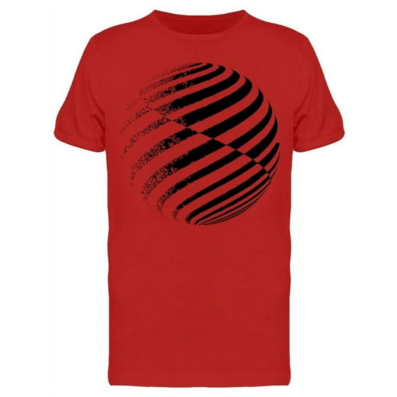 Fading Striped Sphere Shape T-Shirt Men -Image by Shutterstock, Male 3X-Large