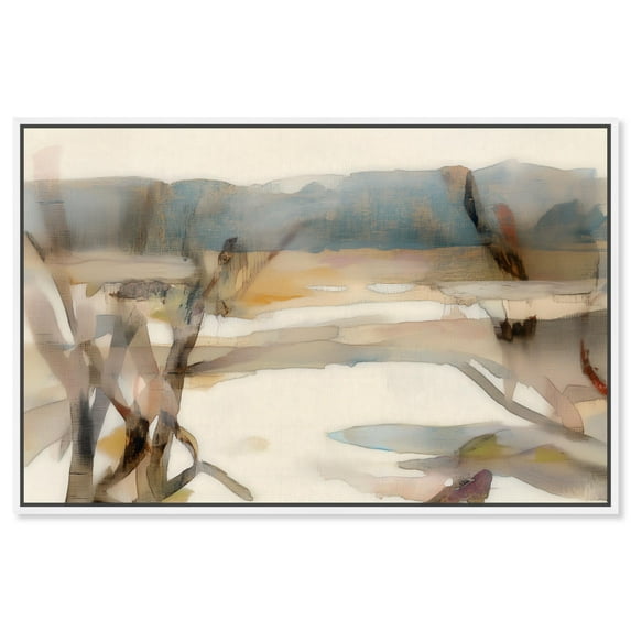 Fading Vista II Canvas Print Abstract Decor by Art Remedy, White Frame, 54 x 36