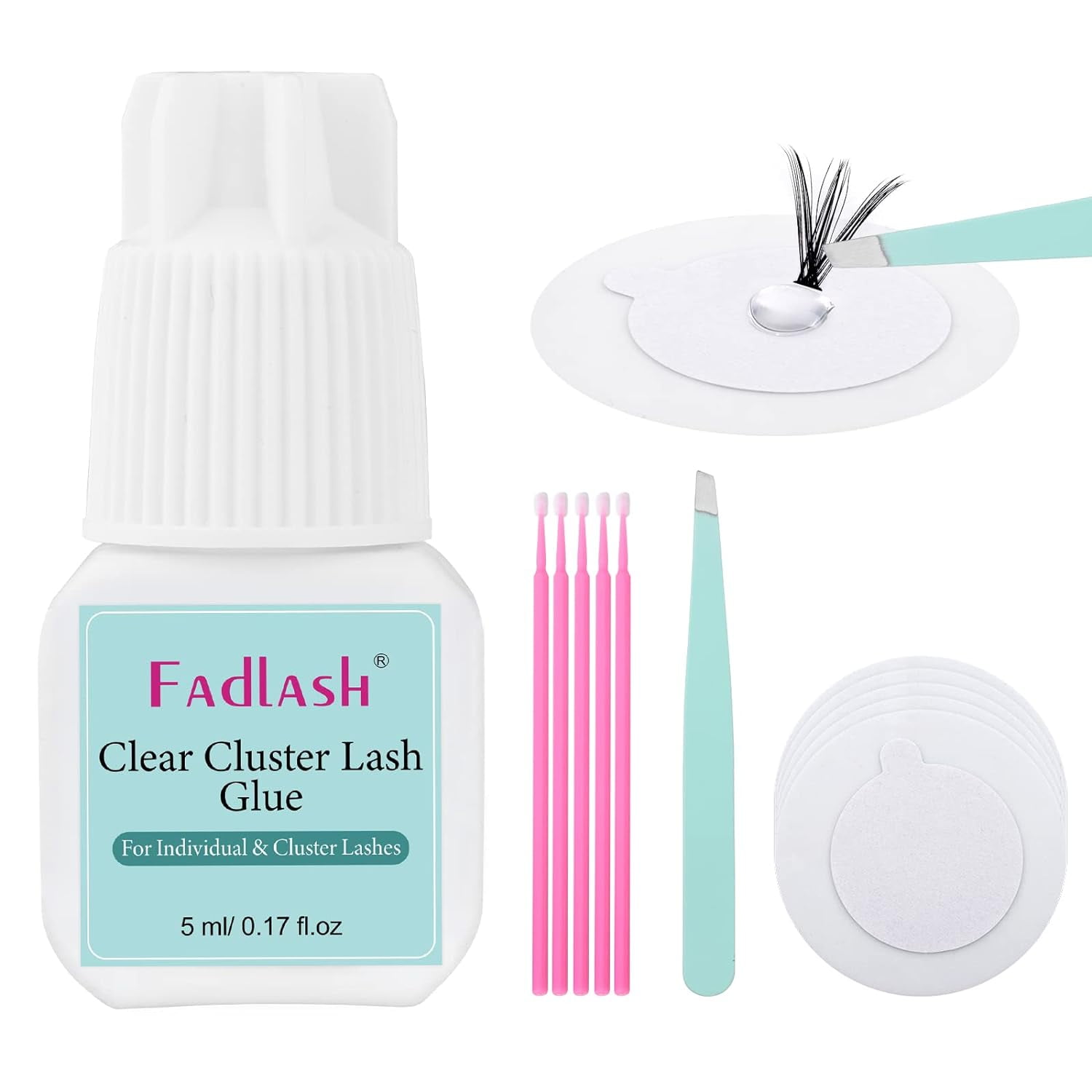 Fadlash Cluster Lash Glue Individual Lash Glue 35S for Beginners 715