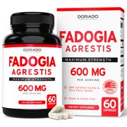 Fadogia Agrestis Extract 600mg per Serving - [Maximum Strength] - Strength, Drive, Athletic Performance, Muscle Mass - Third Party Tested - Zero Fillers - Gluten Free, Non-GMO, Vegan Capsules