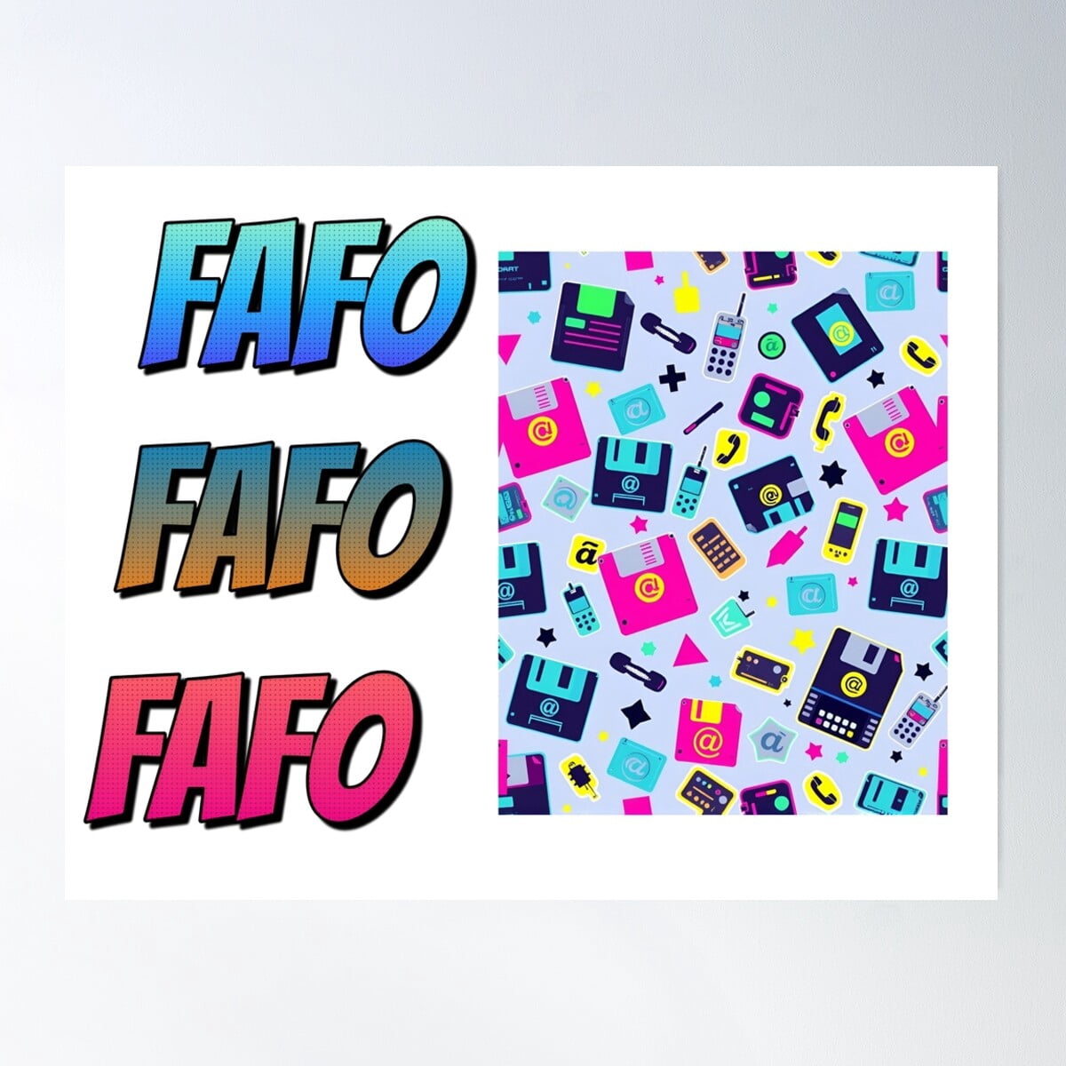 Fafo Y2K Poster Wall Art, Modern Wall Decor For Living Room Bedroom ...
