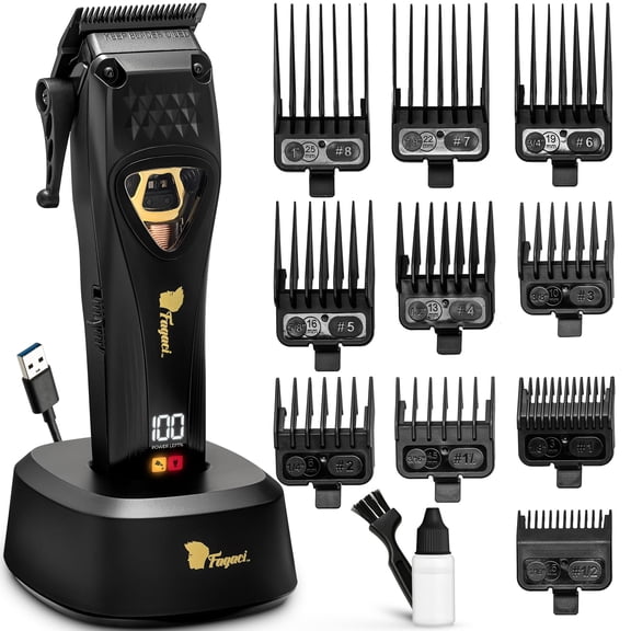 Fagaci Professional Hair Clippers for Men with DLC Blades and High Torque