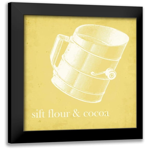 Fagalde, Jarman 12x12 Black Modern Framed Museum Art Print Titled - Cottage Kitchen III