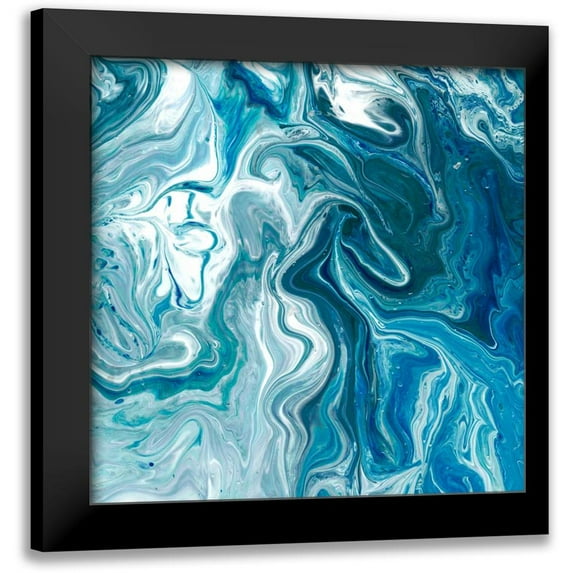 Fagalde, Jarman 12x12 Black Modern Framed Museum Art Print Titled - Indigo Minerals II
