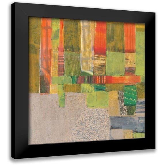 Fagalde, Jarman 12x12 Black Modern Framed Museum Art Print Titled - Woven Flags I