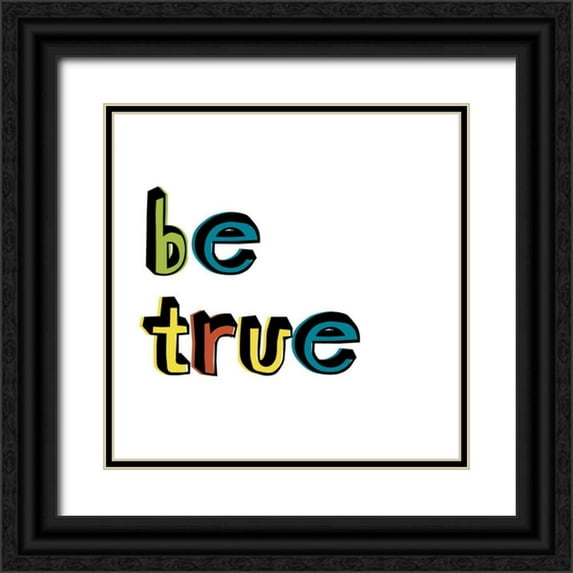 Fagalde, Jarman 12x12 Black Ornate Wood Framed with Double Matting Museum Art Print Titled - Kind Kids III
