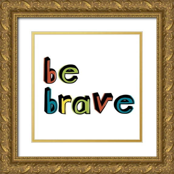 Fagalde, Jarman 12x12 Gold Ornate Wood Framed with Double Matting Museum Art Print Titled - Kind Kids II