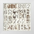 thumbnail image 1 of Fagalde, Jarman 12x12 White Modern Wood Framed Museum Art Print Titled - Weathered Numbers I, 1 of 4