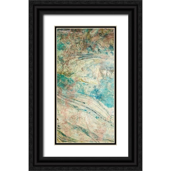Fagalde, Jarman 14x24 Black Ornate Wood Framed with Double Matting Museum Art Print Titled - Sea Salt I