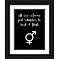 thumbnail image 1 of Fagalde, Jarman 15x18 Black Ornate Wood Framed with Double Matting Museum Art Print Titled - Human Bathroom III, 1 of 4