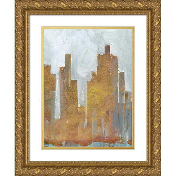 Fagalde, Jarman 15x18 Gold Ornate Wood Framed with Double Matting Museum Art Print Titled - Urban Dawn II