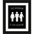 thumbnail image 1 of Fagalde, Jarman 19x24 Black Ornate Wood Framed with Double Matting Museum Art Print Titled - Human Bathroom I, 1 of 4