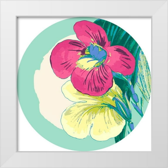 Fagalde, Jarman 20x20 White Modern Wood Framed Museum Art Print Titled - Tropical Getaway Collection C