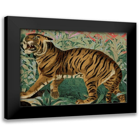 Fagalde, Jarman 24x17 Black Modern Framed Museum Art Print Titled - Concrete Jungle Cat II
