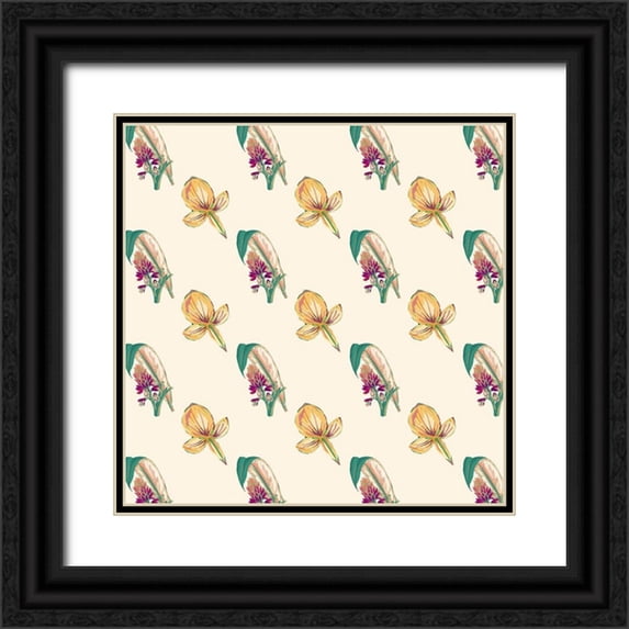 Fagalde, Jarman 26x26 Black Ornate Wood Framed with Double Matting Museum Art Print Titled - Tropical Getaway Collection H