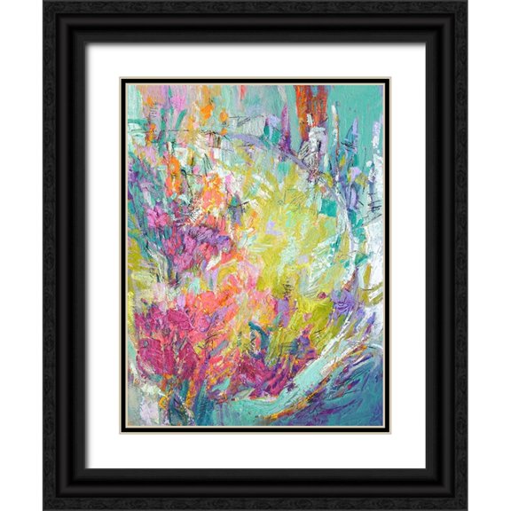 Fagan, Dorothy 12x14 Black Ornate Wood Framed with Double Matting Museum Art Print Titled - Graces Panel III