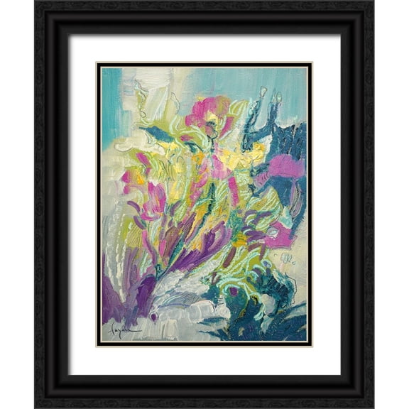 Fagan, Dorothy 12x14 Black Ornate Wood Framed with Double Matting Museum Art Print Titled - Standing Tall