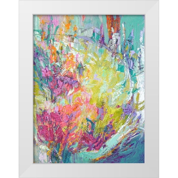 Fagan, Dorothy 12x14 White Modern Wood Framed Museum Art Print Titled - Graces Panel III