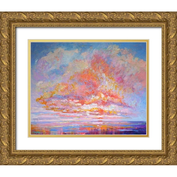 Fagan, Dorothy 14x12 Gold Ornate Wood Framed with Double Matting Museum Art Print Titled - Blessed Eve II