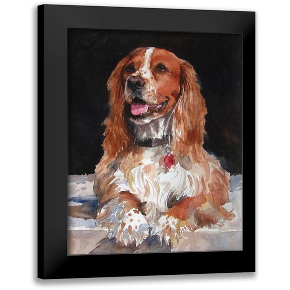 Fagan, Edie 20x24 Black Modern Framed Museum Art Print Titled - Jack English Cocker Spaniel