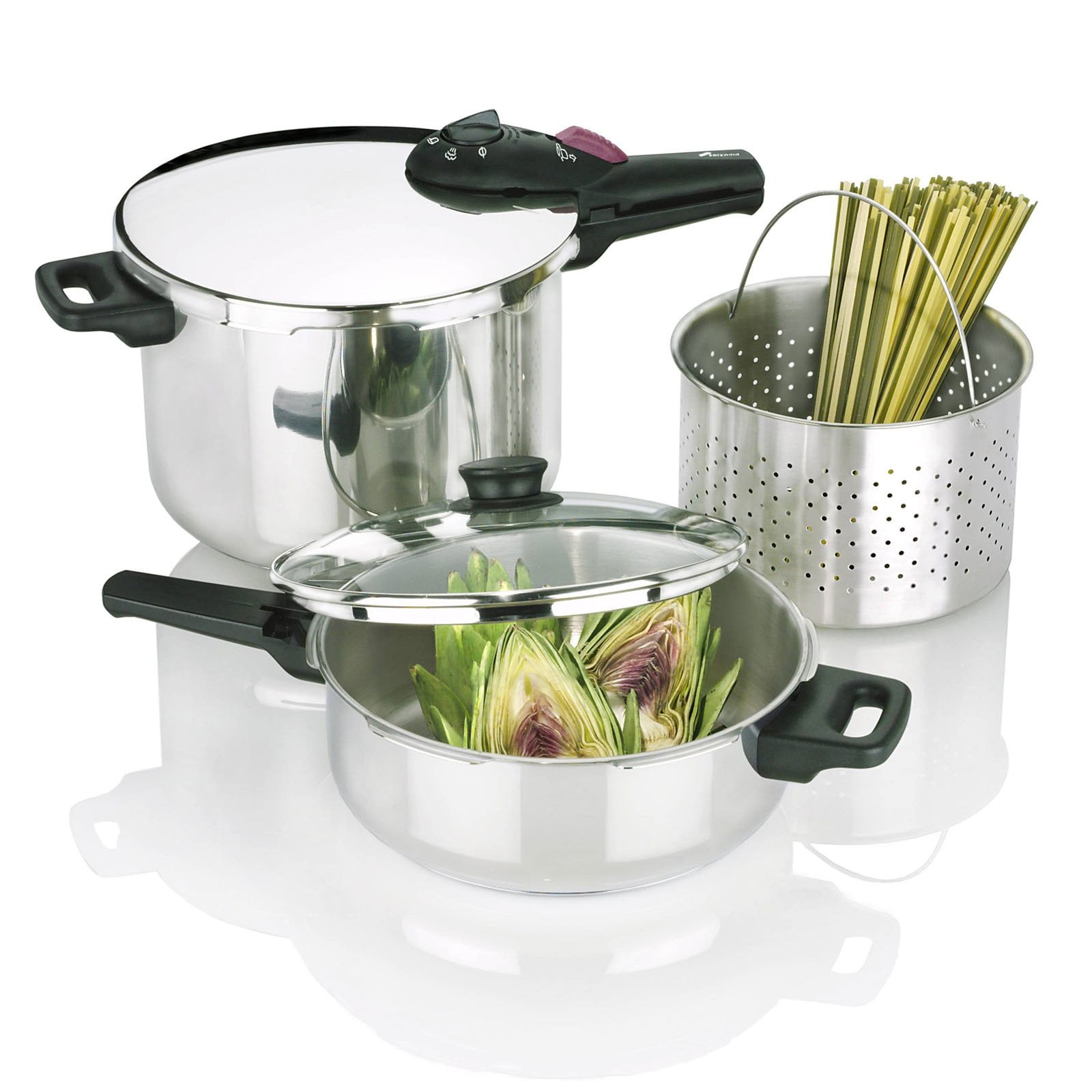 Fagor Splendid 8Quart and 4Quart Pressure Cooker Set with Bonus