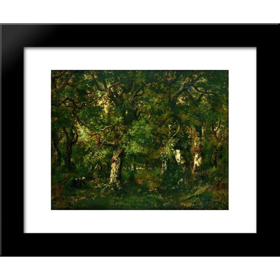 Fagoteuse dans la Fort 20x24 Framed Art Print by Narcisse-Virgilio Diaz