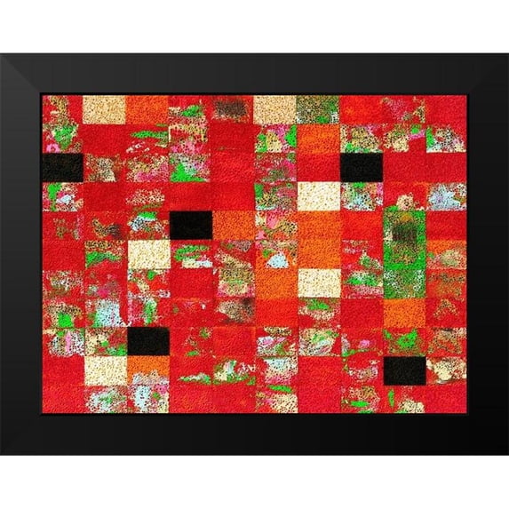 Fahar 14x12 Black Modern Framed Museum Art Print Titled - China Red