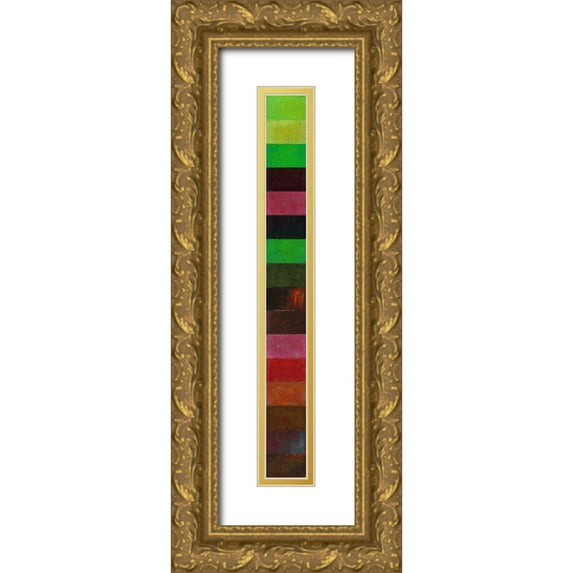 Fahar 6x24 Gold Ornate Wood Framed with Double Matting Museum Art Print Titled - Untitled IV