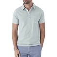 thumbnail image 1 of Faherty Men's Mist Sunwashed Short Sleeve Polo Size X-Small, 1 of 4