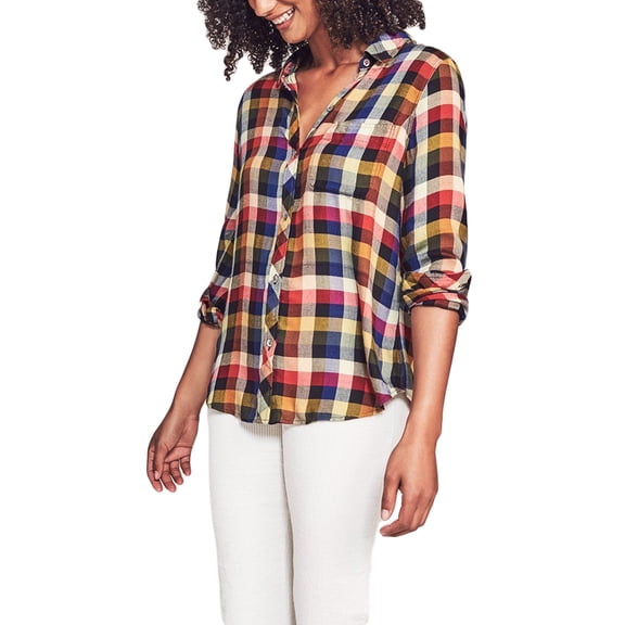 Faherty Women's Malibu Shirt X-Small Piper Multi Plaid