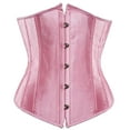 thumbnail image 1 of Fahion Underbust Corsets for Women Satin Corset Top Fashion Boned Lace Up Waist Training Lingerie Vintage Bodyshaper Tops, 1 of 4