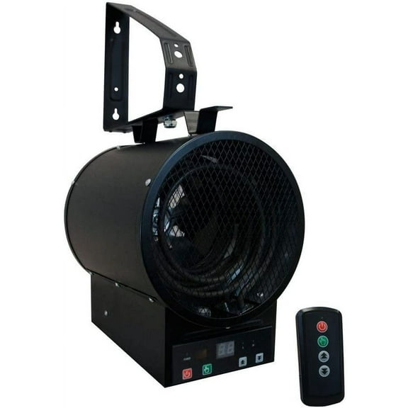 Fahrenheat 240V 4800W Garage Electric Heater with Remote - Black, FLCH4R