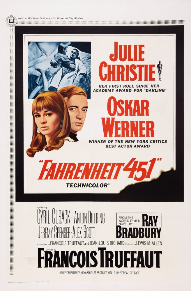 Fahrenheit 451 U Canvas Art -  (11 x 17)