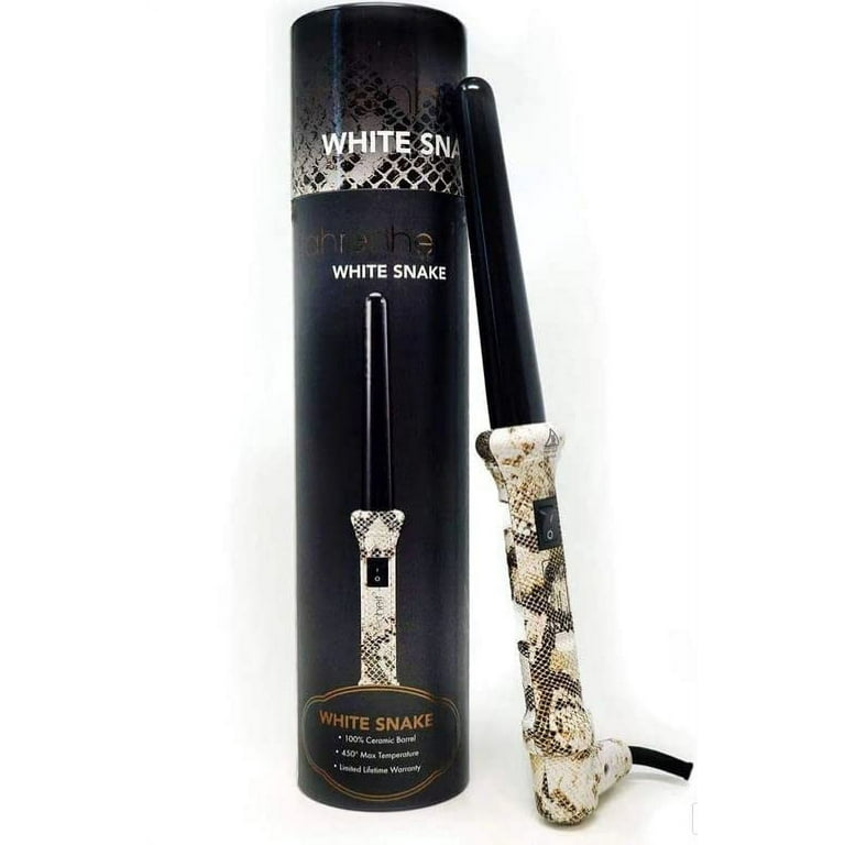 Fahrenheit Clipless Curling Wand White Snake