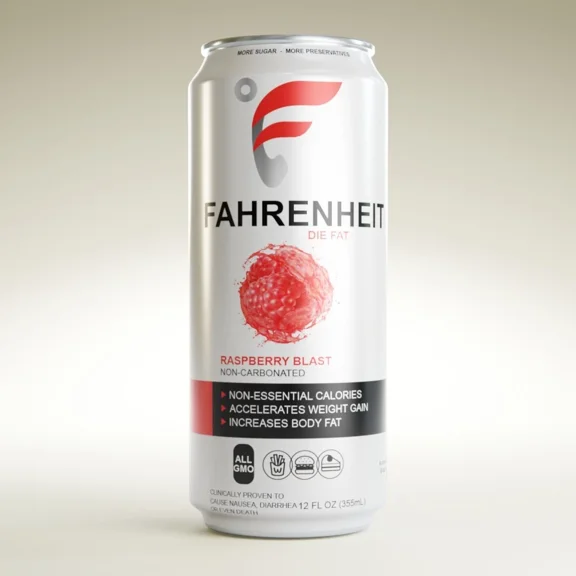 Fahrenheit Energy Drink Heat Shrink Wrap Sleeves(Qty 25) For Disguising A Can