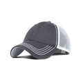 thumbnail image 1 of Fahrenheit F787 Garment Washed Cotton Mesh Back Cap - Charcoal White, 1 of 1