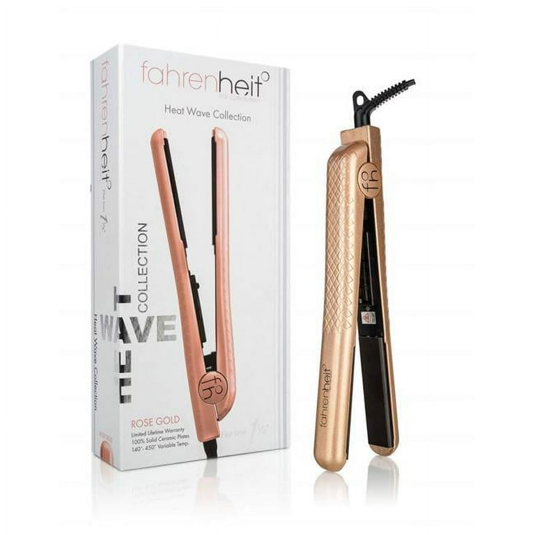 Fahrenheit FHT FIL 125RSG Hair Straightener Hair Care System Flat Iron Rose Gold